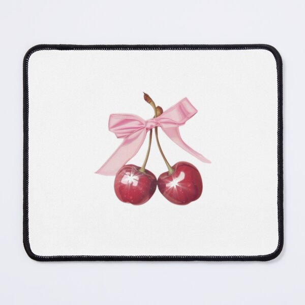 Item preview, Cute Cherry with Pink Bow | Kawaii Cherry Aesthetic Art designed and sold by AeraArts.