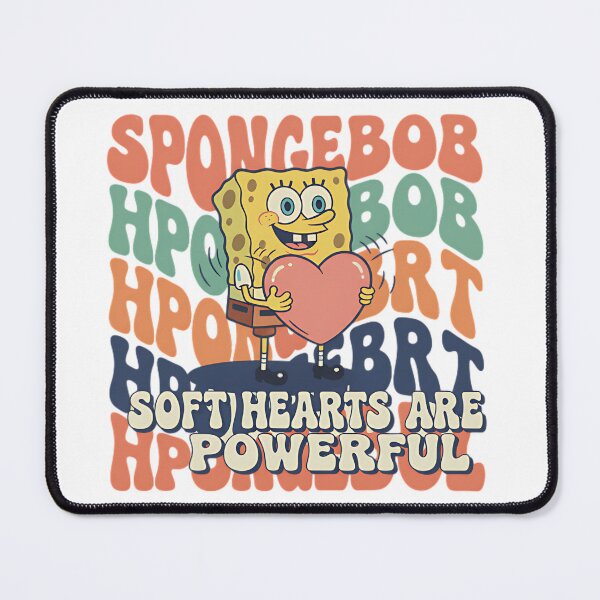 Item preview, SpongeBob Retro Heart Quote - Soft Hearts Are Powerful designed and sold by CELESTIAL©️.