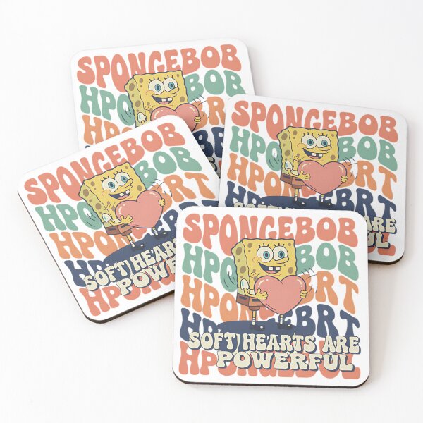 Item preview, SpongeBob Retro Heart Quote - Soft Hearts Are Powerful designed and sold by CELESTIAL©️.