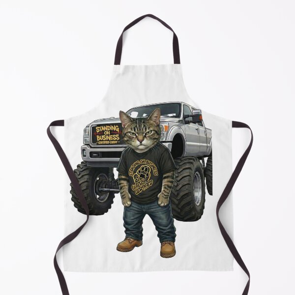 Item preview, Standing on Business Cat Truck - Cuddy Certified Streetwear designed and sold by The Crimson Halo.