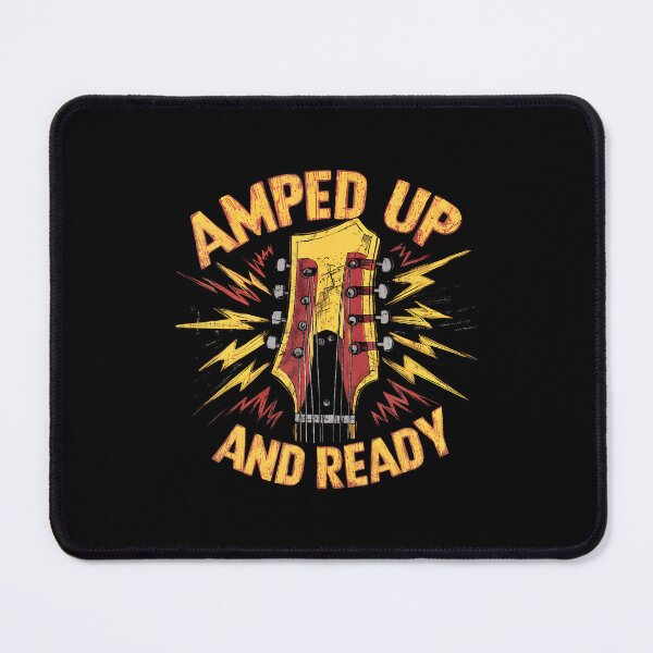 Item preview, Amped Up And Ready Guitar Headstock Grunge Punk Rock designed and sold by kowaldtlbung.