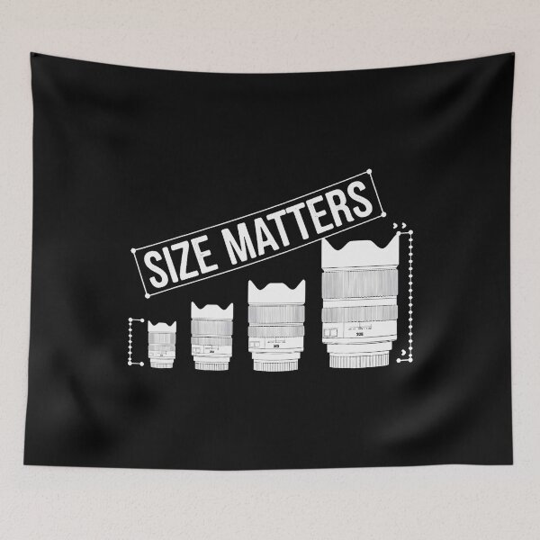Item preview, Photography Camera Lens Size Matter Photographer Shutterbug designed and sold by hattazillsu.