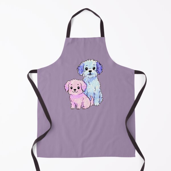 Item preview, pink and blue dogs designed and sold by FRH Design ⭐⭐⭐⭐⭐.
