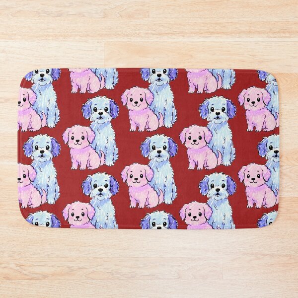 Item preview, pink and blue dogs designed and sold by FRH Design ⭐⭐⭐⭐⭐.