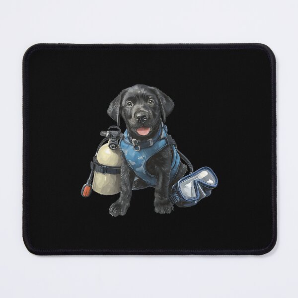 Item preview, Funny Black Lab Puppy In Scuba Diving Gear designed and sold by kowaldtlbung.