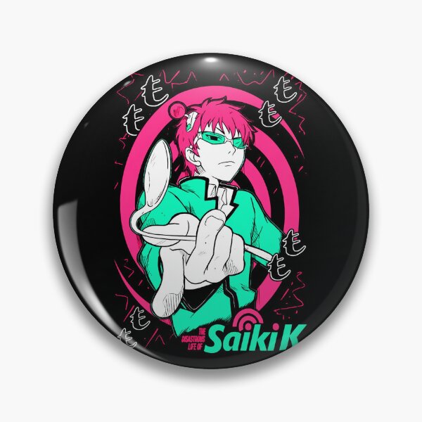 Item preview, Saiki Kusuo Disastrous Life Neon Pink Art designed and sold by bakercolli.