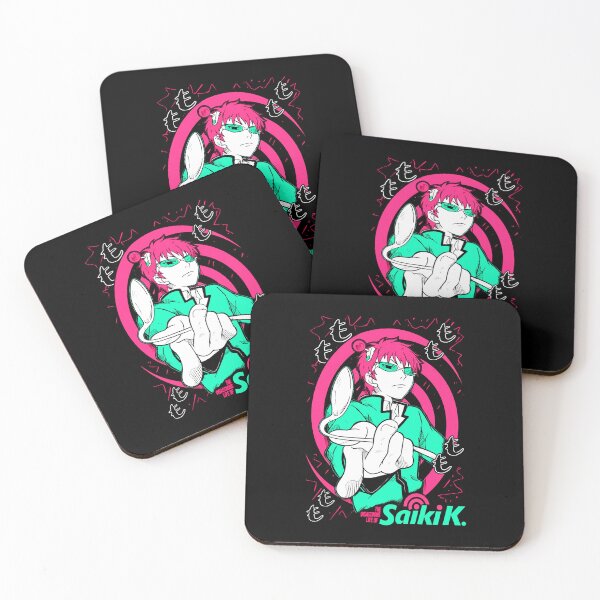 Item preview, Saiki Kusuo Disastrous Life Neon Pink Art designed and sold by bakercolli.