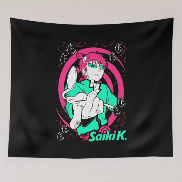 Item preview, Saiki Kusuo Disastrous Life Neon Pink Art designed and sold by bakercolli.