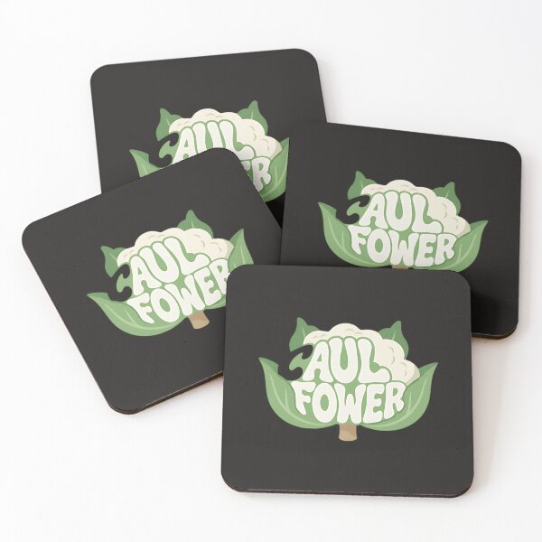 Item preview, Caul Flower Power - Funny Retro Groovy Cauliflower Vegetable Pun designed and sold by CELESTIAL©️.