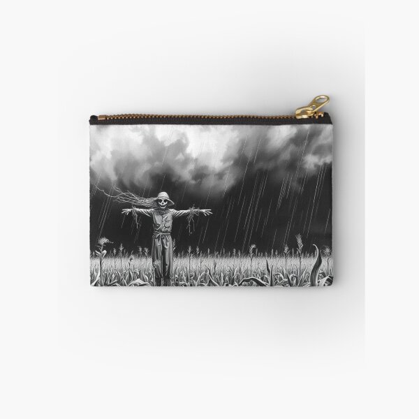 Item preview, Dark Stormy Scarecrow in Cornfield - Gothic Horror Art Print designed and sold by EllDAV777.
