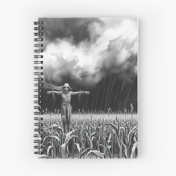 Item preview, Dark Stormy Scarecrow in Cornfield - Gothic Horror Art Print designed and sold by EllDAV777.