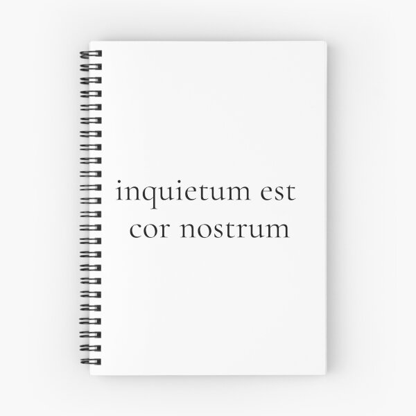 Item preview, Inquietum – Augustinian Typography Hoodie designed and sold by UniCatDesign.