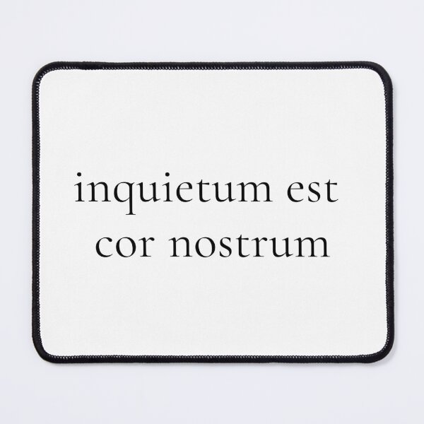 Item preview, Inquietum – Augustinian Typography Hoodie designed and sold by UniCatDesign.