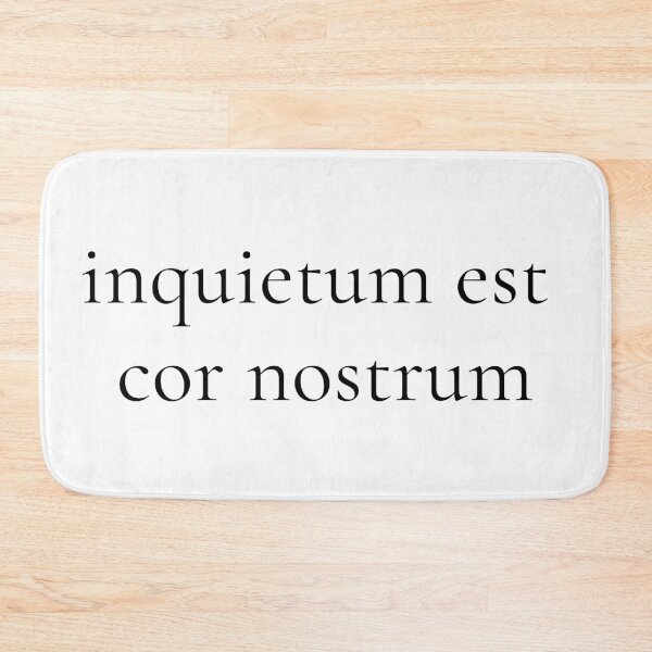 Item preview, Inquietum – Augustinian Typography Hoodie designed and sold by UniCatDesign.
