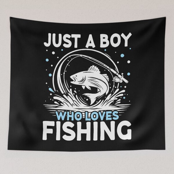 Item preview, Just A Boy Who Loves Fishing designed and sold by knjisapueyesq.
