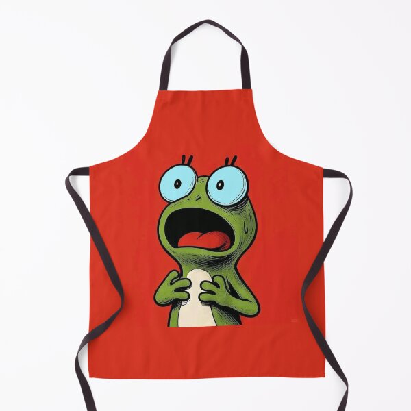 Item preview, Shocked Frog Expression – Funny Cartoon Character designed and sold by Regal-Elegances.