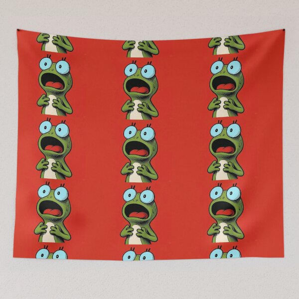 Item preview, Shocked Frog Expression – Funny Cartoon Character designed and sold by Regal-Elegances.