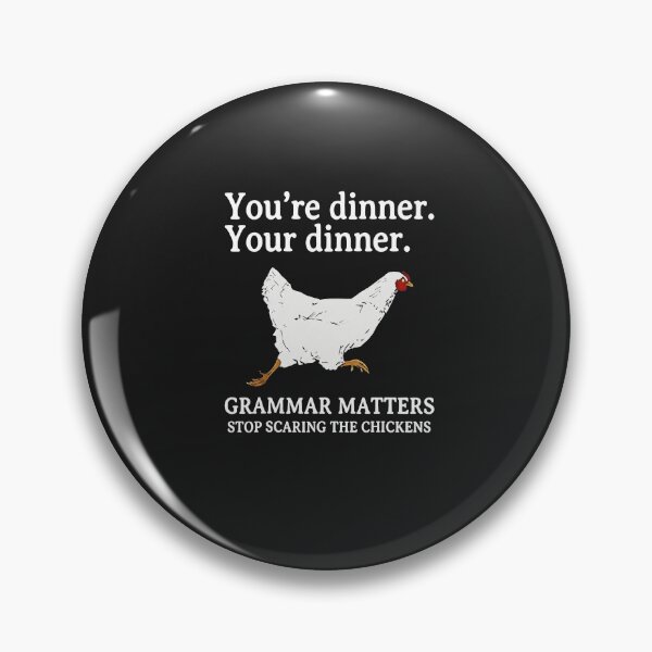 Item preview, Funny Grammar Matters Chicken Graphic - English Teacher & Writer Gift designed and sold by AdyKurniawan.