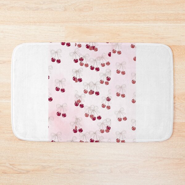 Item preview, Cute Cherry Bow Pattern on Pink | Kawaii Cherry Aesthetic Art designed and sold by AeraArts.