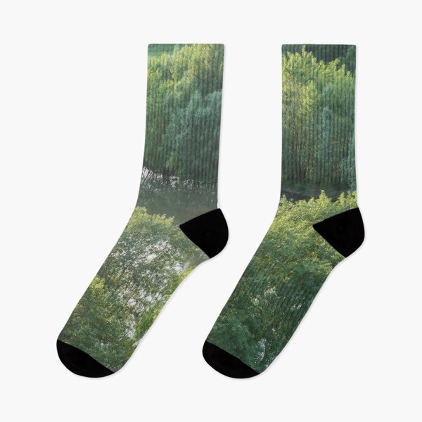 Item preview, Peaceful Treelined Riverbanks in Soft Morning Light designed and sold by Georgia Mizuleva.
