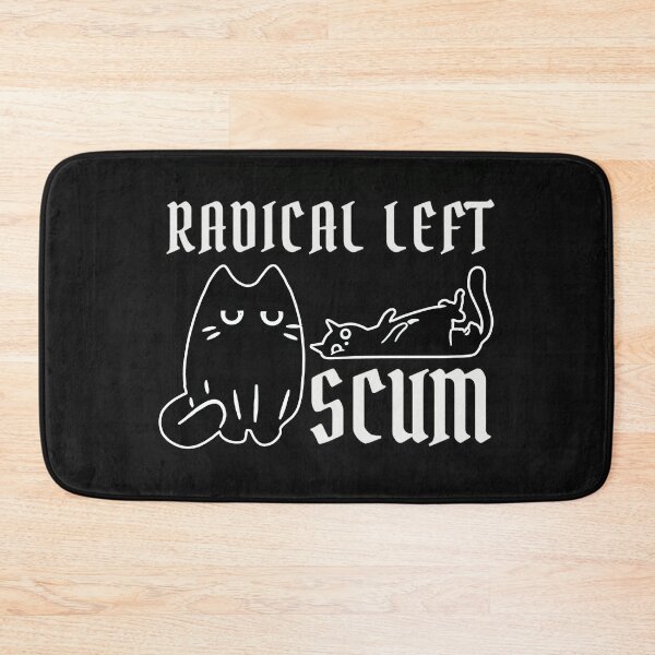 Item preview, Funny Radical Left Scum Black Cat Political Humor Satire Graphic designed and sold by AdyKurniawan.