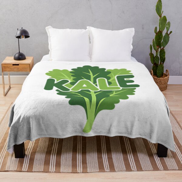 Item preview, Kale Leaf Power - Retro Groovy Healthy Superfood Vegetable Pun designed and sold by CELESTIAL©️.