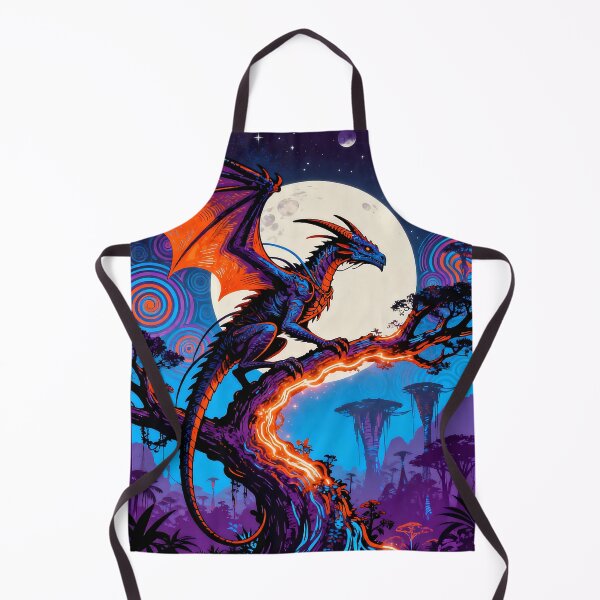 Item preview, Bioluminescent Dragon - Pandora Night Sky Synthwave Art designed and sold by iwzzuel.