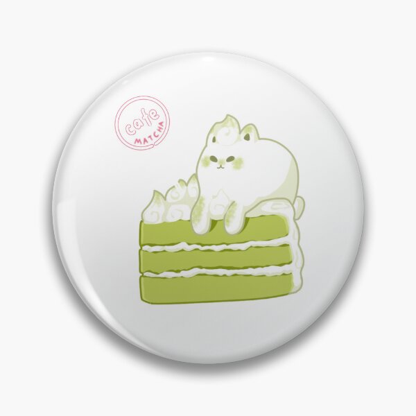 Item preview, Cute matcha cat with matcha sponge cake! designed and sold by Dechimo Artwork.