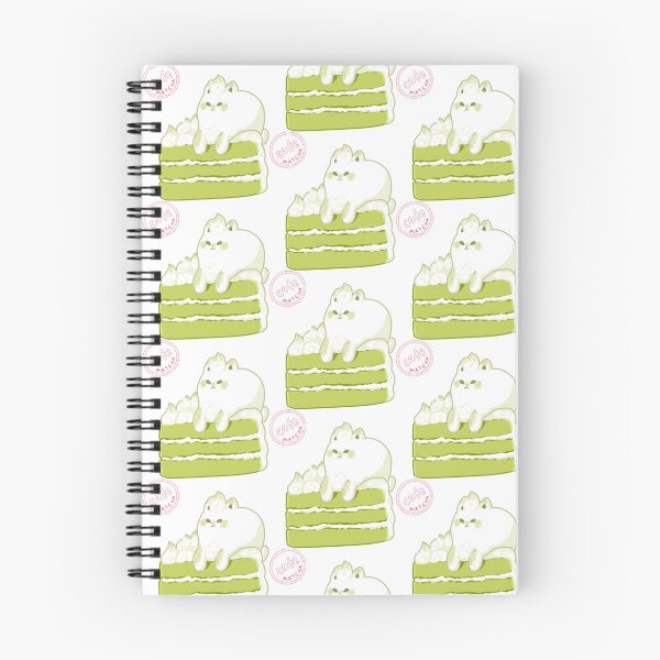 Item preview, Cute matcha cat with matcha sponge cake! designed and sold by Dechimo Artwork.
