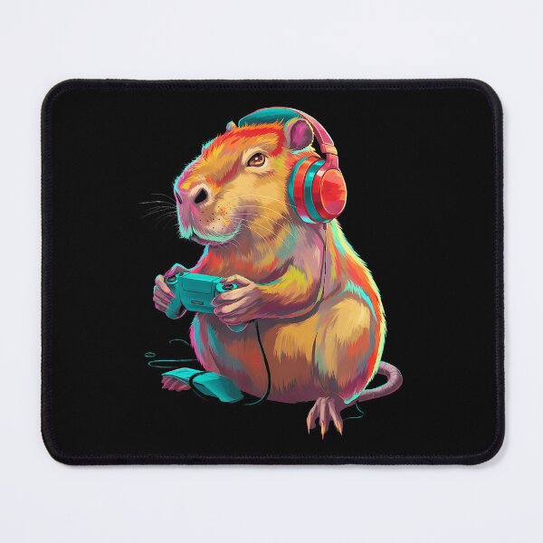 Item preview, Capibara Playing Video Games Funny Illustration Women Girl designed and sold by oglesum.