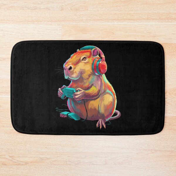 Item preview, Capibara Playing Video Games Funny Illustration Women Girl designed and sold by oglesum.