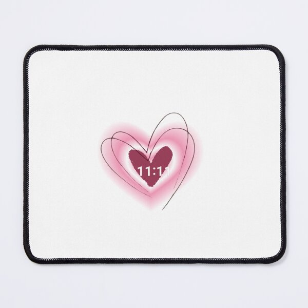 Item preview, 11:11 Heart Aesthetic | Pink Glow Love Symbol Art designed and sold by AeraArts.