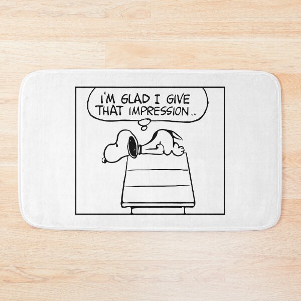 Item preview, Snoopy “I’m Glad I Give That Impression” – Minimalist Peanuts Comic Art designed and sold by MoonhazeeCo.