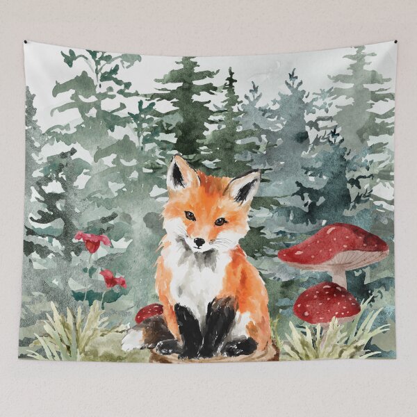 Item preview, Fox, Forest, Woodland. designed and sold by SofikoDesigns.