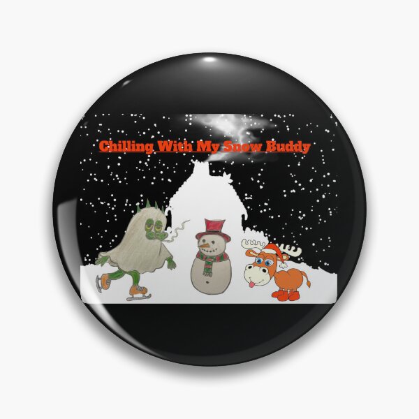 Item preview, Smoking Ghost Dragon in Christmas Snow – Cozy Holiday Illustration designed and sold by Bella Kiwi Art.