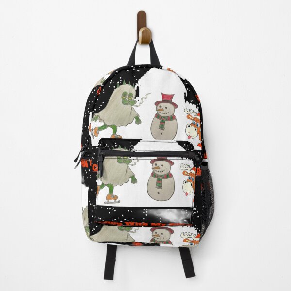 Item preview, Smoking Ghost Dragon in Christmas Snow – Cozy Holiday Illustration designed and sold by Bella Kiwi Art.