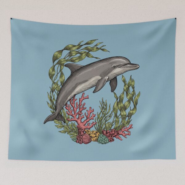 Item preview, Bottlenose Dolphin Marine Life Kelp designed and sold by BirdsnStuff.