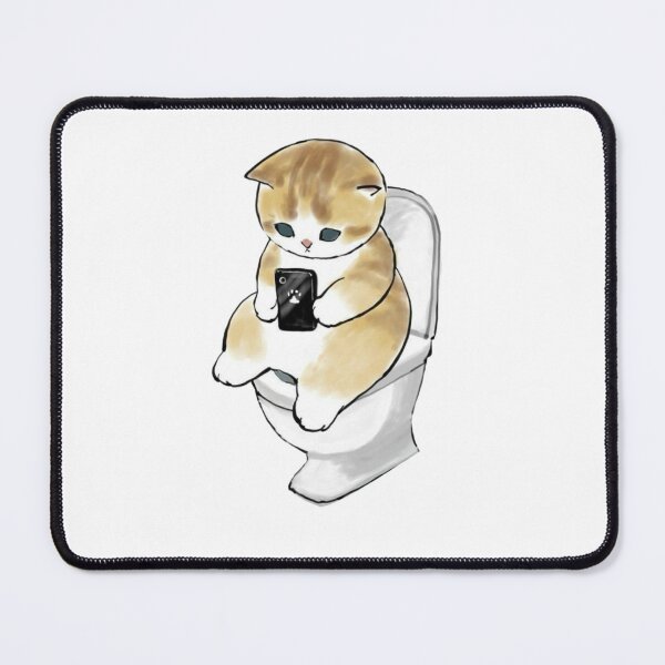 Item preview, Mofusand - Cat on Phone on Toilet designed and sold by penny555.