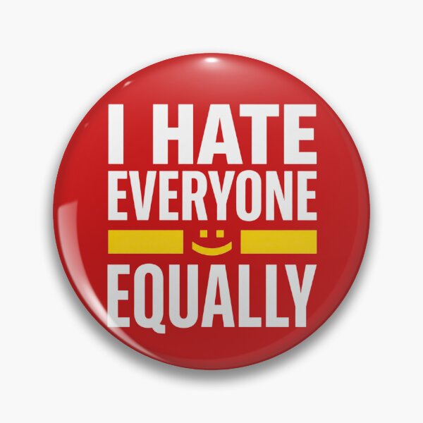 Item preview, I Hate Everyone Equally – Funny Anti-Valentine Sarcastic Quote Vector designed and sold by devilfronty.