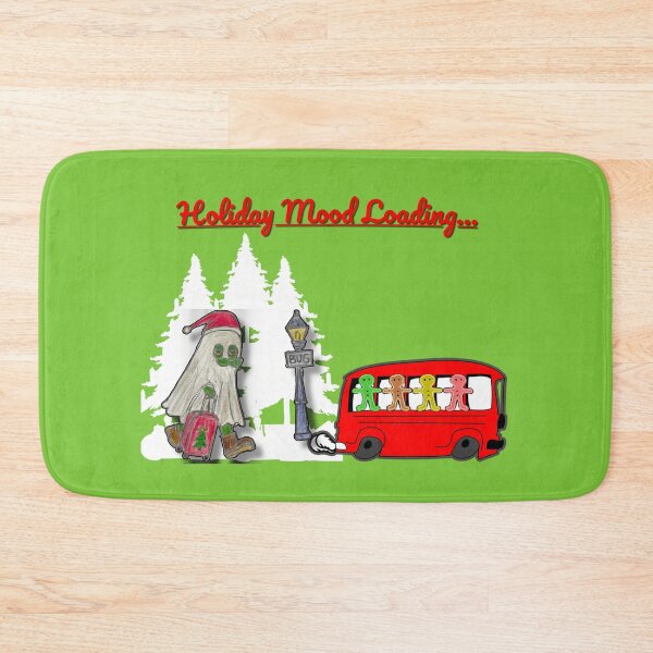Item preview, Spooky Christmas Dragon Waiting at Bus Stop – Cute Winter Fantasy Art designed and sold by Bella Kiwi Art.