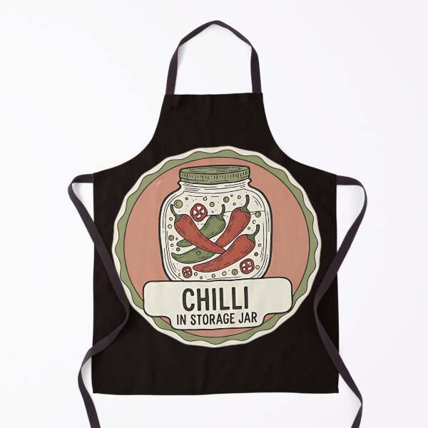 Item preview, Vintage Pickled Chilli Jar - Retro Kitchen Grocery Art designed and sold by CELESTIAL©️.