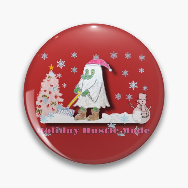 Item preview, Holiday Hustle Mode – Cute Christmas Dragon Art designed and sold by Bella Kiwi Art.