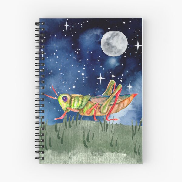 Item preview, Grasshopper at night. Moon, Sky, Stars. designed and sold by SofikoDesigns.