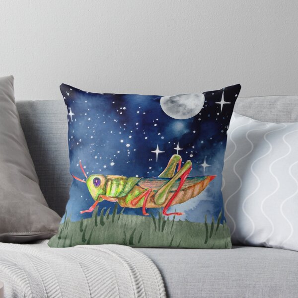 Item preview, Grasshopper at night. Moon, Sky, Stars. designed and sold by SofikoDesigns.