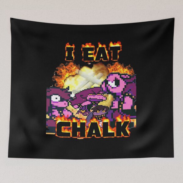 Item preview, Deltarune Susie I Eat Chalk Funny Game Meme designed and sold by bakercolli.