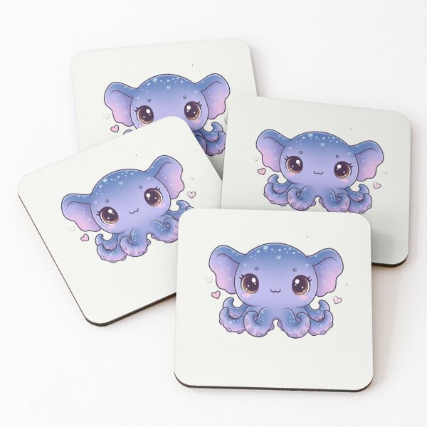 Item preview, Cute Kawaii Dumbo Octopus Pun - I'm All Ears For You Ocean Art designed and sold by arup7980.
