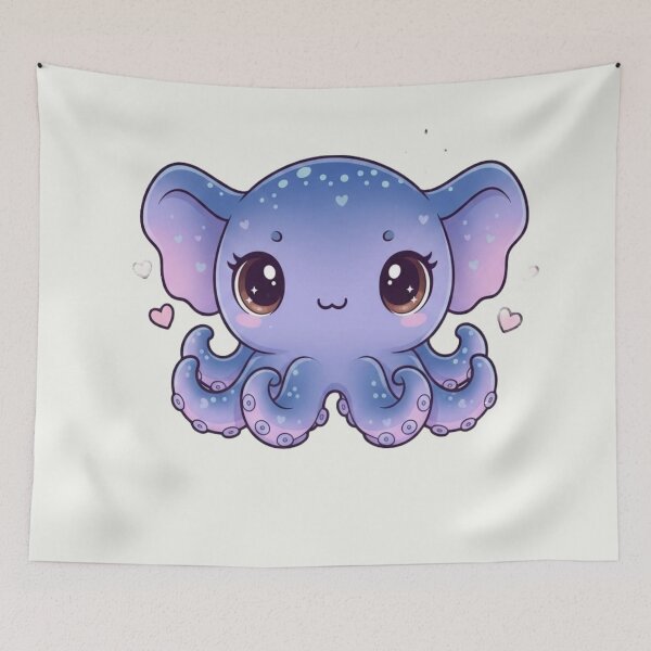 Item preview, Cute Kawaii Dumbo Octopus Pun - I'm All Ears For You Ocean Art designed and sold by arup7980.