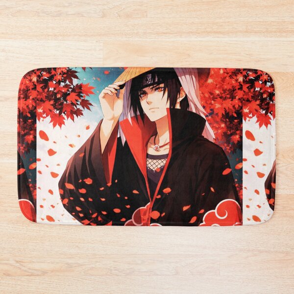 Item preview, Dark Anime Warrior Under Red Maple Leaves – Aesthetic Illustration designed and sold by Dannygirl999.