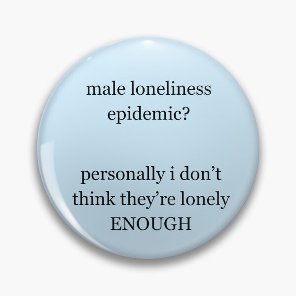 Item preview, Male Loneliness Epidemic Sticker designed and sold by calli thurlow.