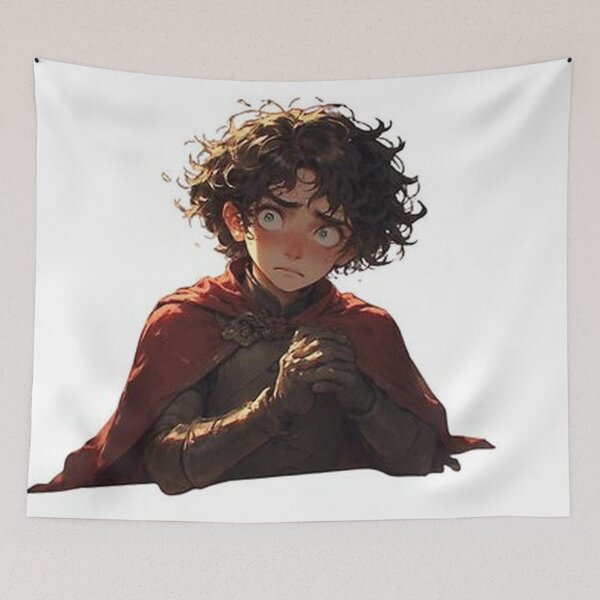 Item preview, Cute Fantasy Boy Sticker | Shy Anime Aesthetic Illustration designed and sold by Kavinshopy.